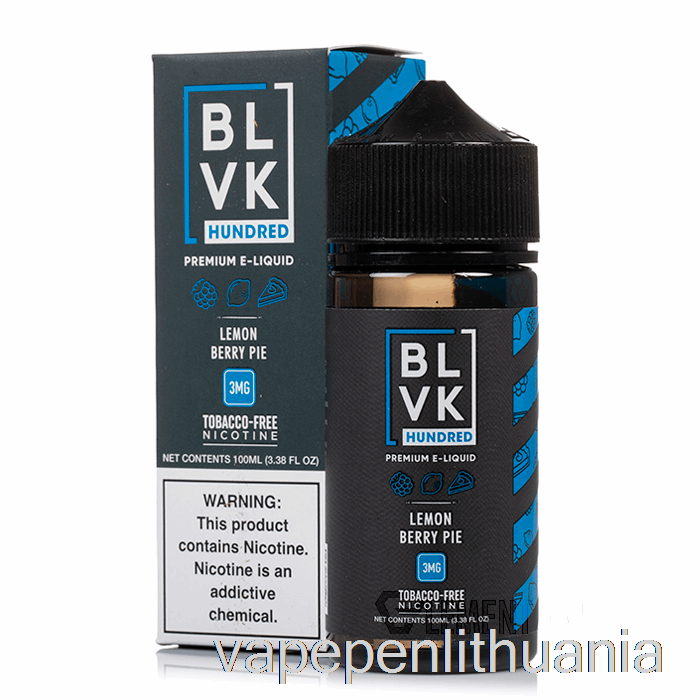 Citrinų Uogų Pyragas - Blvk - 100ml 3mg Vape Skystis